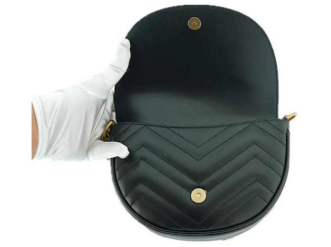 Gucci Borsa a tracolla mini Marmont DTDHT Nero - vista 21