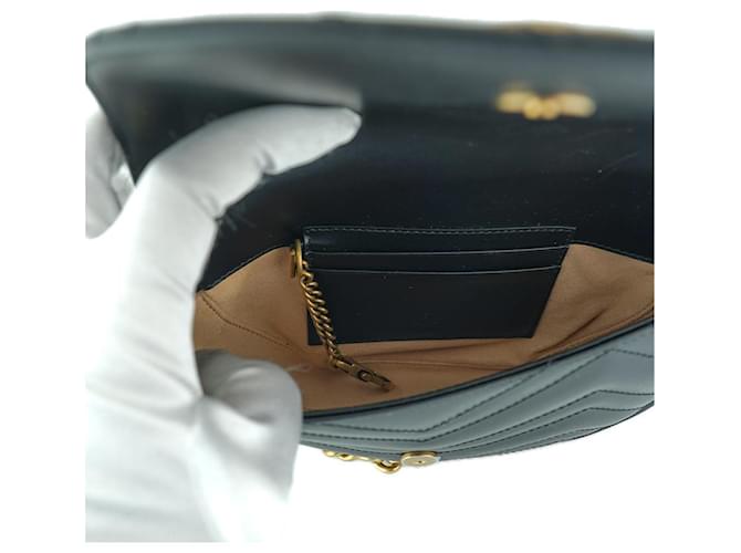Gucci Borsa a tracolla mini Marmont DTDHT Nero - vista 22