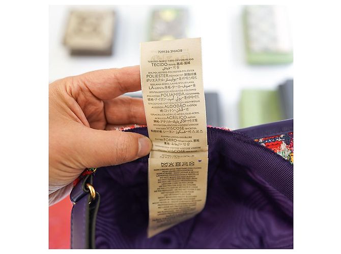 Gucci Baseballmütze aus rotem Tweedwoll, Luxus-Hut, Geschenk - Ansicht 14