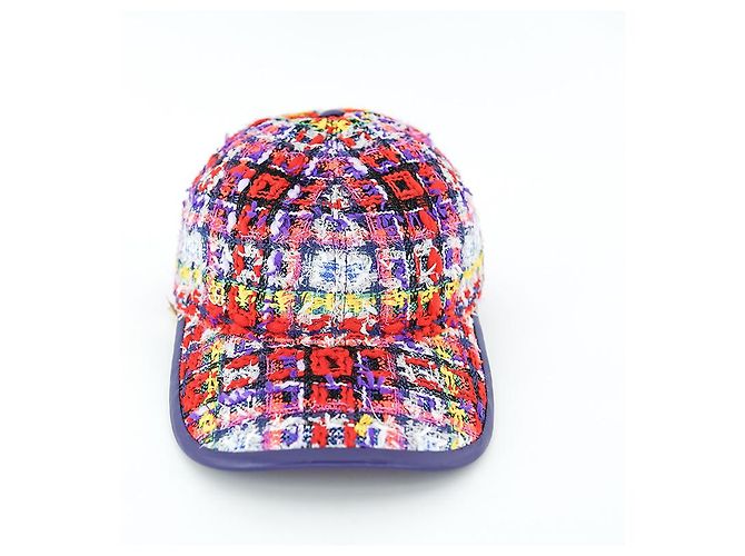 Gucci Baseballmütze aus rotem Tweedwoll, Luxus-Hut, Geschenk - Ansicht 20