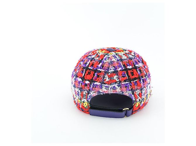 Gucci Baseballmütze aus rotem Tweedwoll, Luxus-Hut, Geschenk - Ansicht 23