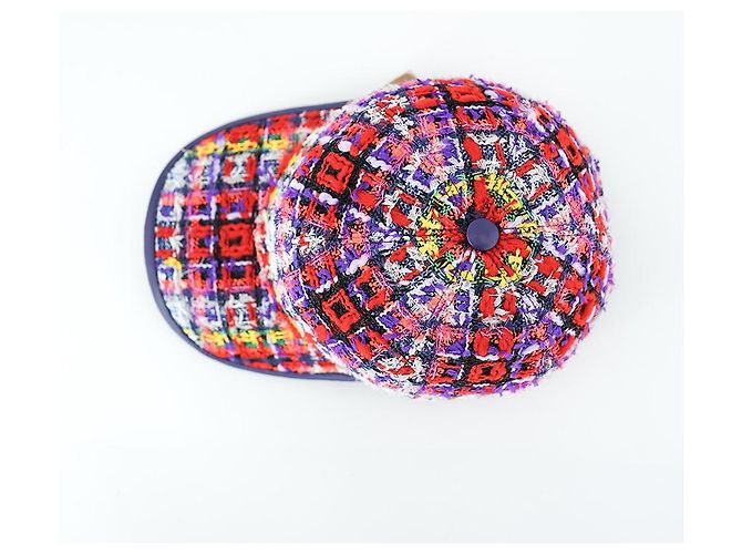 Gucci Baseballmütze aus rotem Tweedwoll, Luxus-Hut, Geschenk - Ansicht 24