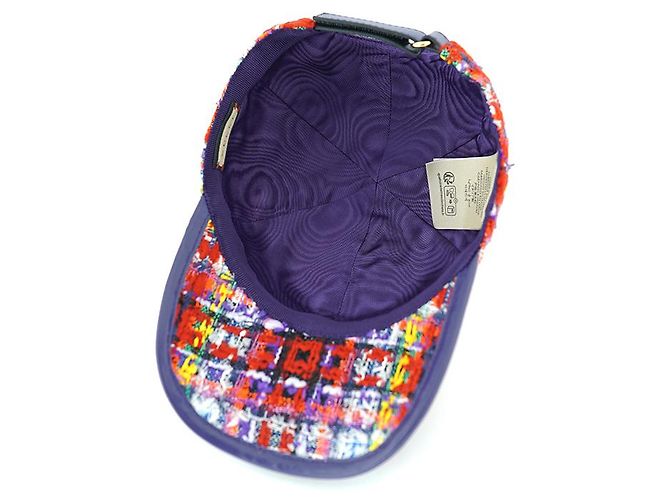 Gucci Baseballmütze aus rotem Tweedwoll, Luxus-Hut, Geschenk - Ansicht 25