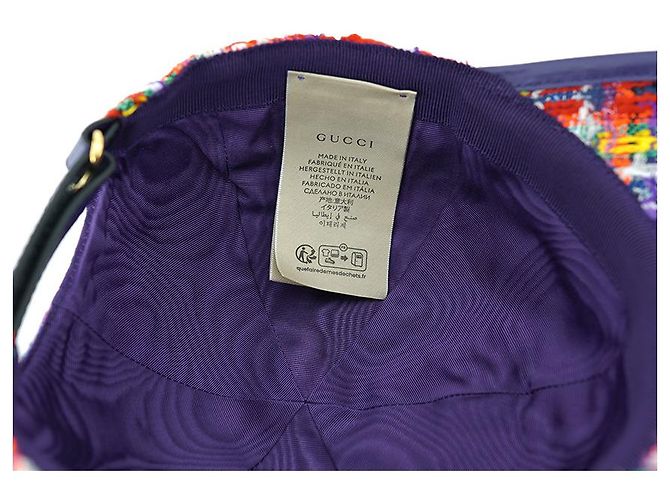 Gucci Baseballmütze aus rotem Tweedwoll, Luxus-Hut, Geschenk - Ansicht 26
