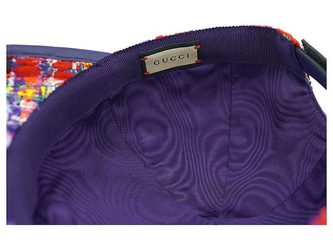 Gucci Baseballmütze aus rotem Tweedwoll, Luxus-Hut, Geschenk - Ansicht 27