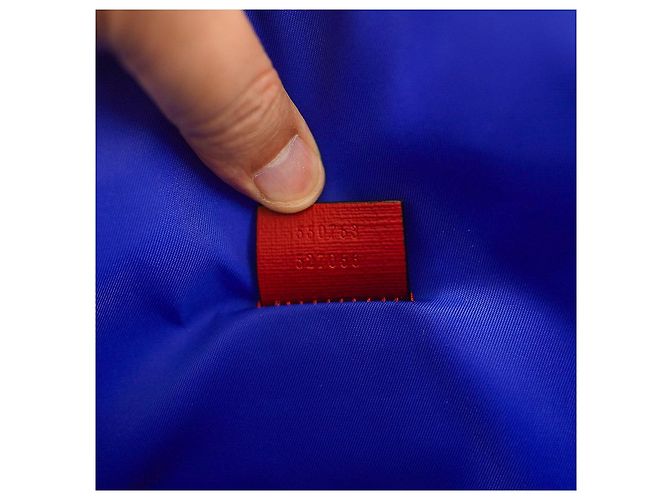 Gucci Tote Bag FACAV aus beschichtetem Canvas Blau - Ansicht 10