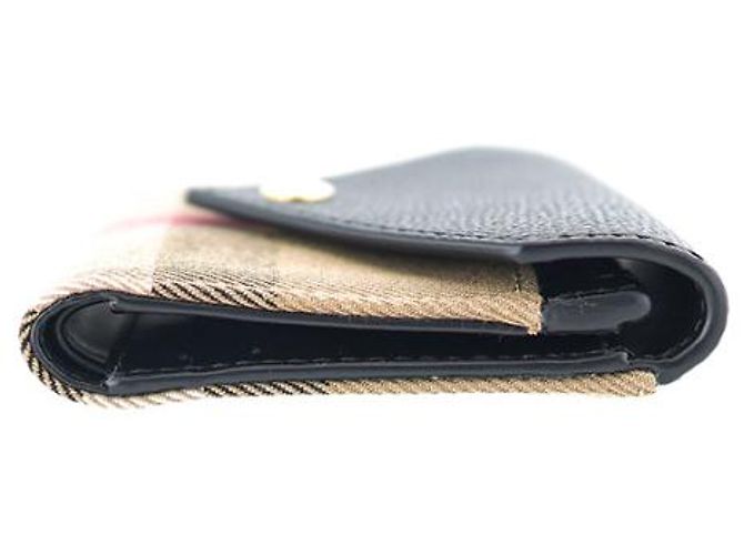 Burberry Lila schwarze Lederstoff Geldbörse - Ansicht 11