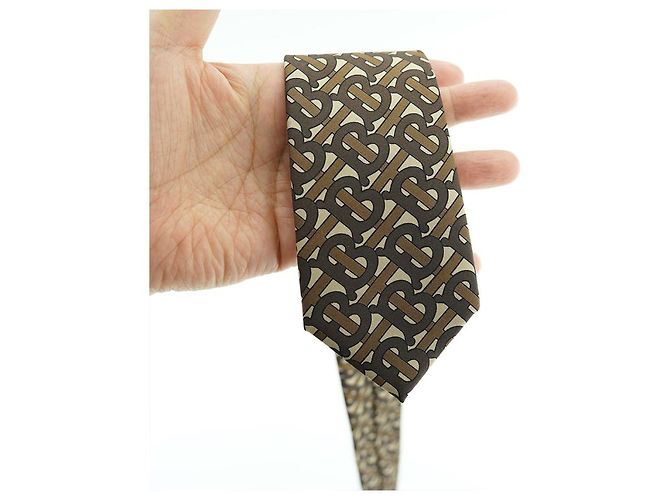 Burberry Silk Tie Brown - view 7