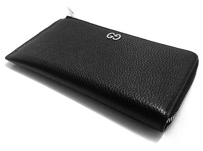 Gucci Cartera Larga GG Logo Negra Negro - vista 3