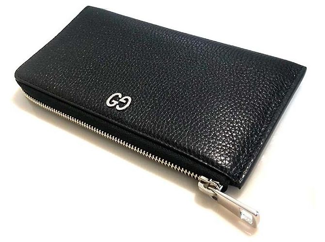 Gucci Cartera Larga GG Logo Negra Negro - vista 7