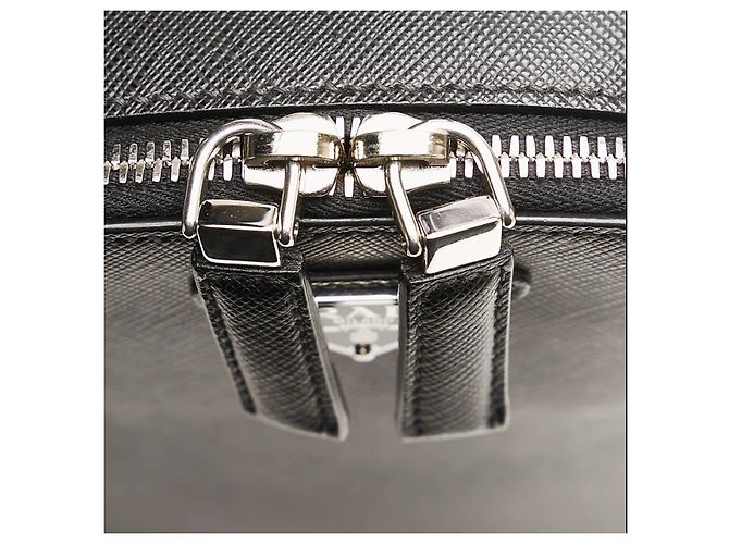 Prada Saffiano Vertikaltasche Schwarz - Ansicht 7