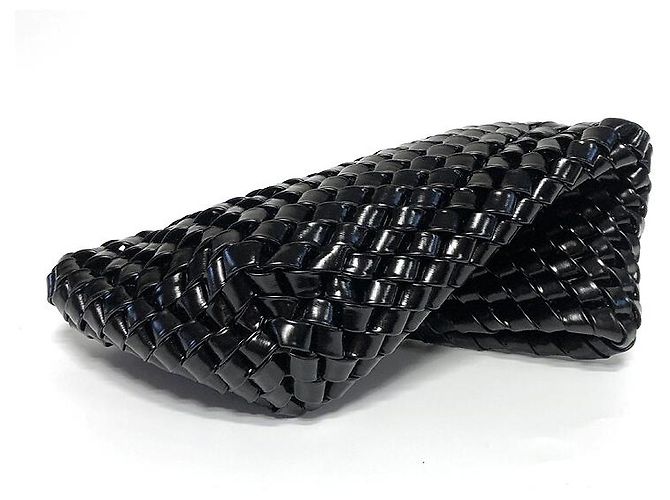 Bottega Veneta Borsa clutch strutturata da donna nera Nero - vista 7