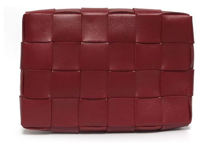 Bottega Veneta Clutch da Viaggio Rosso Scuro - vista 4