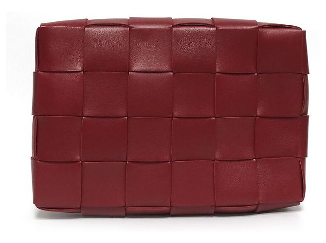 Bottega Veneta Clutch da Viaggio Rosso Scuro - vista 9