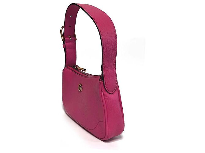 Gucci Borsa a spalla mini Aphrodite GG in pelle rosa - vista 10