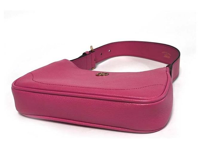 Gucci Borsa a spalla mini Aphrodite GG in pelle rosa - vista 3