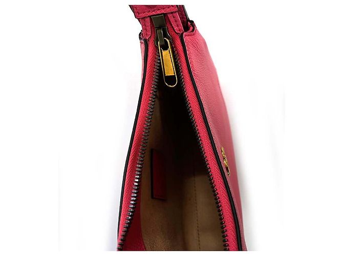 Gucci Borsa a spalla mini Aphrodite GG in pelle rosa - vista 4