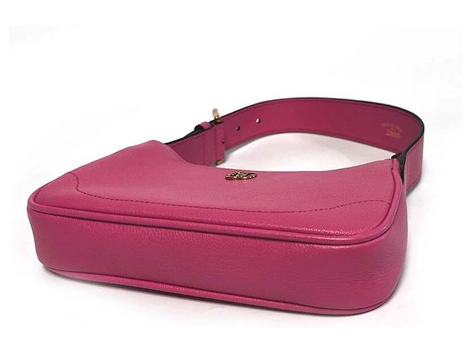 Gucci Borsa a spalla mini Aphrodite GG in pelle rosa - vista 8