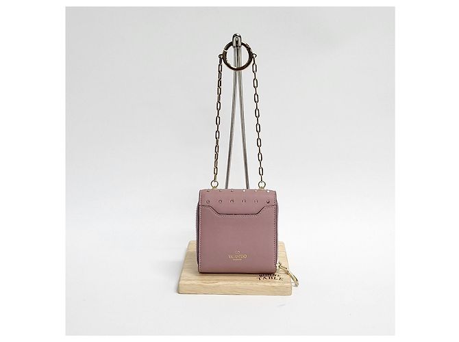 Valentino Billetera Crossbody Rockstud Garavani Rosa - vista 3