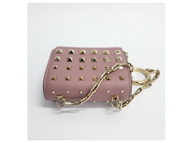 Valentino Billetera Crossbody Rockstud Garavani Rosa - vista 6