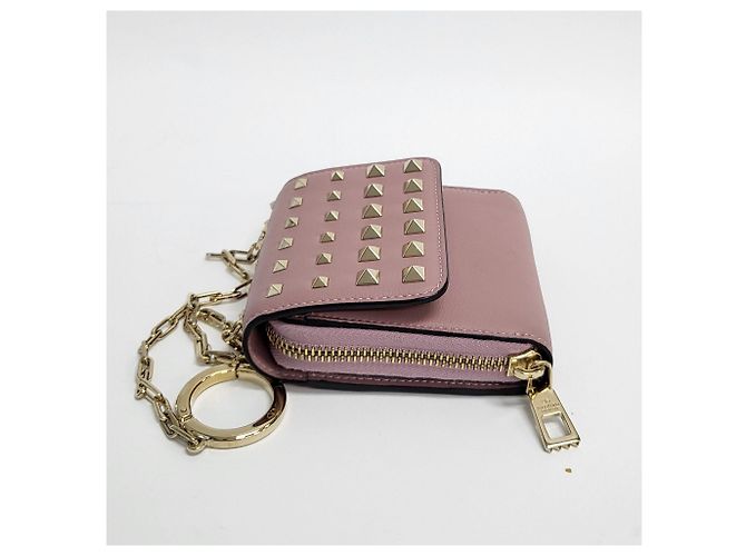 Valentino Billetera Crossbody Rockstud Garavani Rosa - vista 8