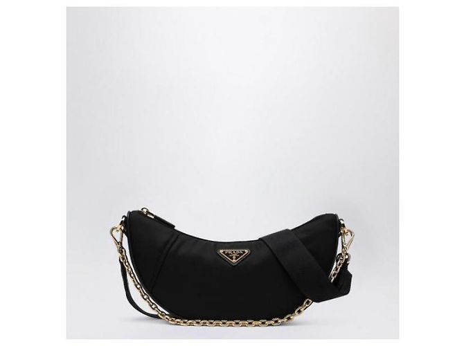 Prada Borsa a Spalla Re-Edition Dymium in Re-Nylon Nero - vista 4