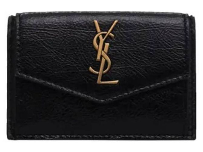 Saint Laurent Bolso Kate Small de cuero brillante Negro - vista 10