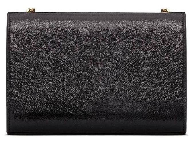 Saint Laurent Bolso Kate Small de cuero brillante Negro - vista 8