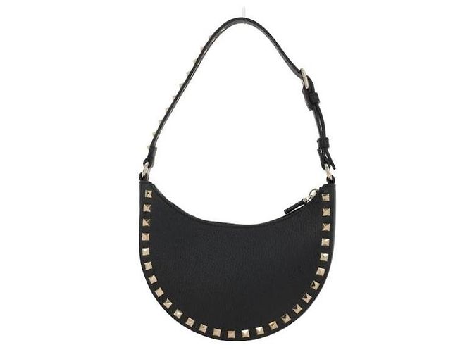 Valentino Sac hobo mini Rockstud en cuir de veau grainé - vue 6