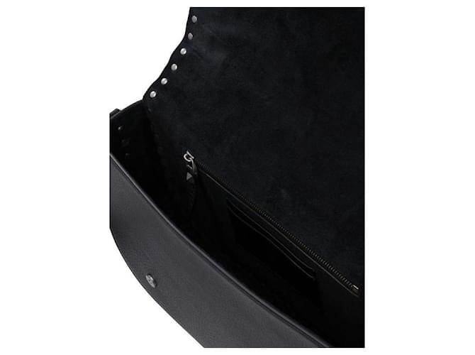 Valentino Borsa Messenger Grande Rockstud Nero - vista 8