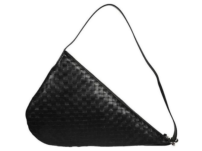 Bottega Veneta Borsa a tracolla Intrecciato Burgle Nero - vista 5