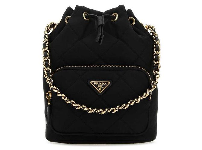 Prada Bolso de hombro de nylon con cadena reeditado - vista 4