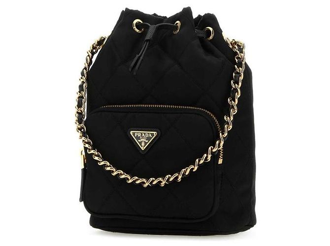 Prada Bolso de hombro de nylon con cadena reeditado - vista 5