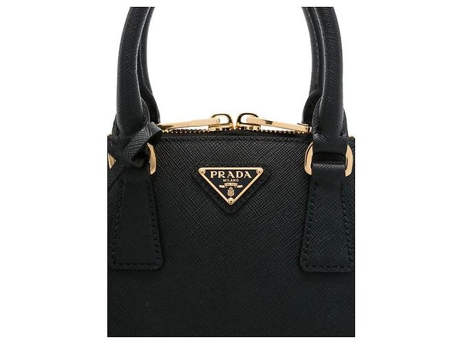Prada Mini Bolsa Tote EOO NZV Negro - vista 8