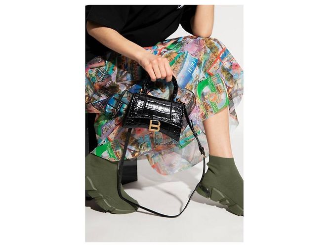 Balenciaga Borsa a Mano Hourglass XS - vista 5