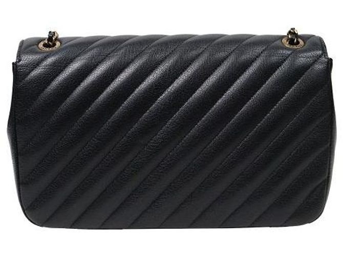 Chanel Borsa a spalla con catena diagonale nera Nero - vista 3