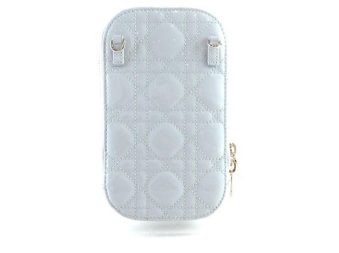 Dior Borsa a tracolla in pelle verniciata per telefono da donna Nero - vista 3