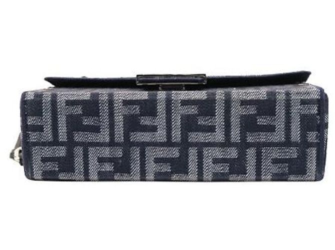 Fendi Borsa a tracolla Baguette Trunk Juka Nera Nero - vista 4