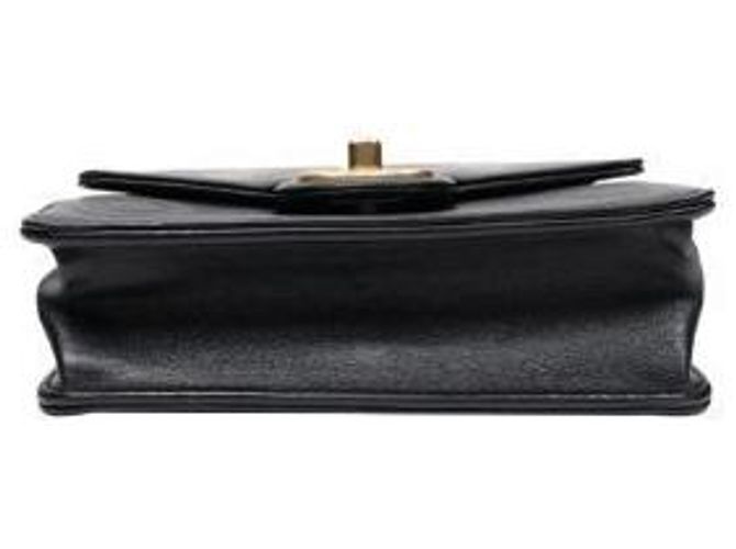Chanel Borsa a spalla nera CC in rilievo con catena - vista 4