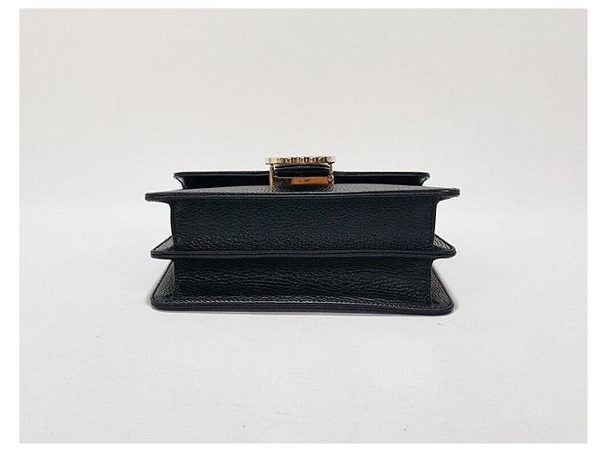 Gucci Piccola borsa a spalla con catena intrecciata Nero - vista 6