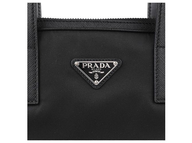 Prada Borsa porta documenti in nylon Nero - vista 9