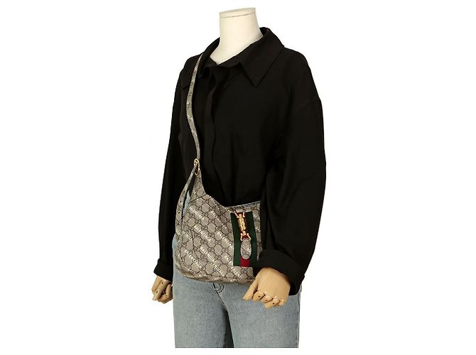 Gucci Jackie Small Hobo Shoulder Bag Brown - view 9