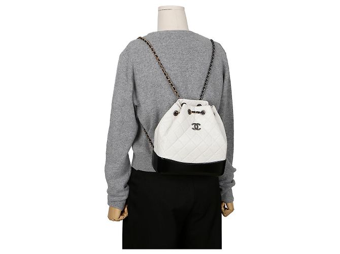 Chanel Gabrielle Small Backpack White - view 11