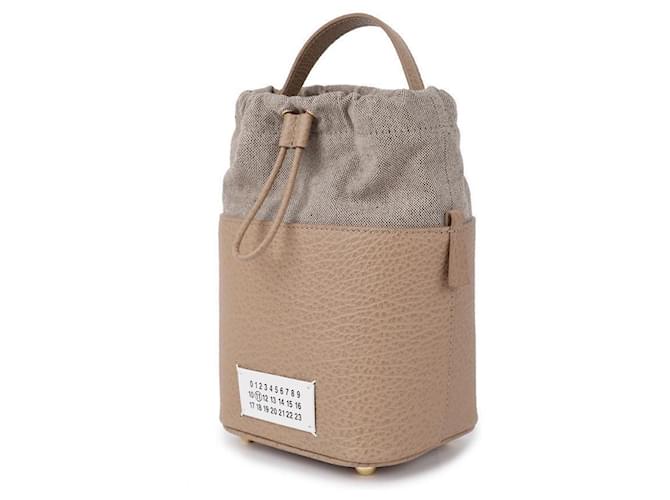 Maison Martin Margiela Borsa a secchiello Small Marrone - vista 4