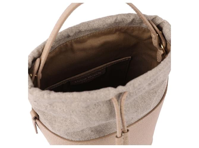 Maison Martin Margiela Borsa a secchiello Small Marrone - vista 8