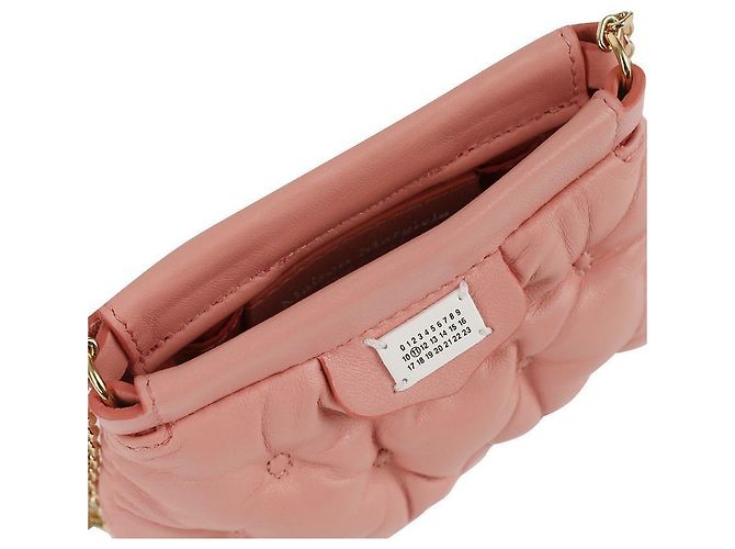 Maison Martin Margiela Borsa a spalla a catena Glam Slam Classic Baby per donne Arancione - vista 9