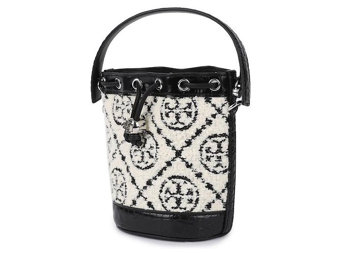Tory Burch Mini Bolsa Bucket Boucle Negro - vista 4