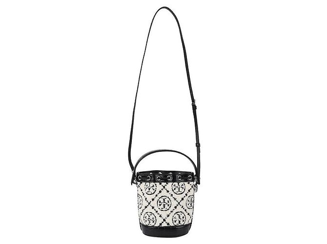 Tory Burch Mini Bolsa Bucket Boucle Negro - vista 5