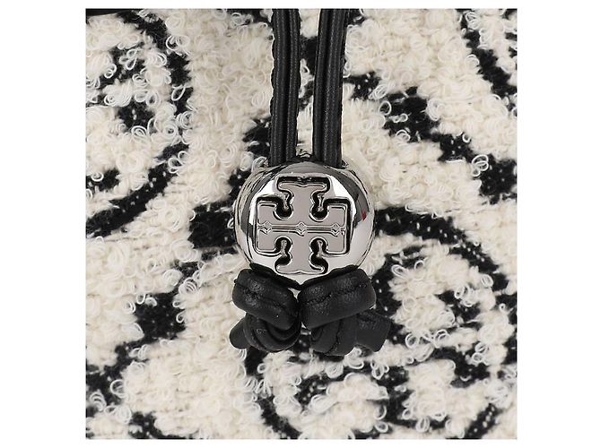 Tory Burch Mini Bolsa Bucket Boucle Negro - vista 9