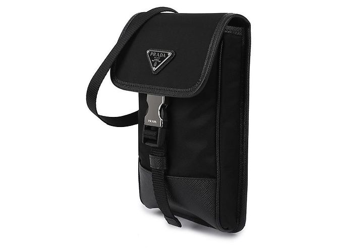 Prada Borsa porta telefono in Re-Nylon Nero - vista 4